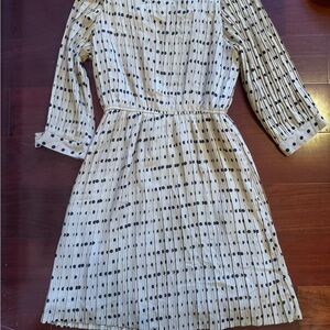 Polka Dot Pleated Dress